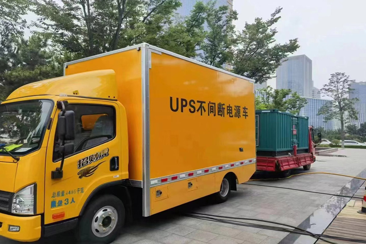金川发电机租赁施工现场
